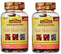 Nature Made Hair Skin And Nails Gummies, Mixed Berry Flavors - 180 Gummies