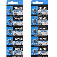 10 Maxell SR920SW Watch Battery Button Cell 371 - 2 Packs of 5 Batteries "New hologram packaging"