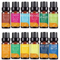 drdong-Natural and Pure TOP 12 Premium Essential Oil Blends-Breathe Ease, Health Shield, Calming Emotion, Stress Relief, Good Sleep, Harmony, ZEN, Thrive anti-Mosquito, Focus, Cheer, Faith and Purify
