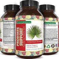California Products Natural Prostate Support Supplement for Men, Pygeum with Pure Saw Palmetto Berries Extract Vitamins Zinc Plant Sterol Complex Best DHT Blocker for Hair Growth Easy Urinary Flow