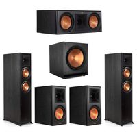 Klipsch 5.1 Ebony Home Theater System - 2 RP-6000F, 1 RP-600C, 2 RP-600M, 1 SPL-150 Subwoofer