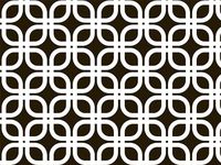 Geo Graphic Links Black White Wrapping Roll 24 Inch X 16 Feet - All-Occasion Wrap Paper