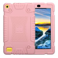 Chezaa for 7" Amazon Kindle Paperwhite,Universal Case Shockproof Anti-Dust Soft Silicone Rugged Cover for Kindle Fire 7 2018/2017/2015 (Pink)