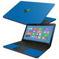 MightySkins Skin Compatible with Razer Blade 14" (2014-2017) - Solid Blue | Protective, Durable, and Unique Vinyl Decal wrap Cover | Easy to Apply, Remove, and Change Styles | Made in The USA