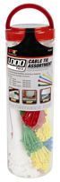 Performance Tool W2925 1,000pc Varying Colors and Lengths Cable Ties Pack