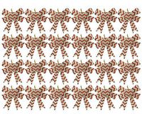 Black Duck Brand Set of 24 Silver and Red Festive Holiday Christmas Bows - Perfect as Tree Ornaments - Tree Filler - Decorative Ornaments - Perfect for Preparing for The Holidays!