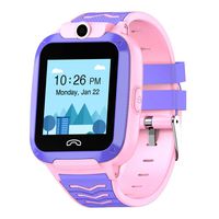 Goglor Kids Smartwatch with GPS/WiFi/LBS Tracker, 4G Kids Waterproof Smart Watch Phone SOS Alarm Clock Camera Two Way Call Touch Screen Watch, Christmas Birthday School Gifts for Boys Girls