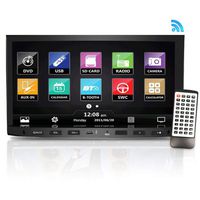 Premium Pyle 7-Inch Double-DIN Car Stereo Receiver With Bluetooth, Dash Touchscreen  Screen, TFT/LCD Monitor, CD/DVD Player, Disc/MP3/MP4/USB /SD/AM/FM (NO Navigation Disc Included ) (PLDNV695B)