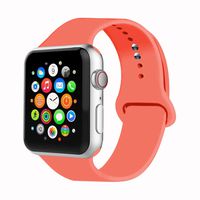 IYOU Sport Band Compatible with Watch Band 38MM 42MM 40MM 44MM, Soft Silicone Replacement Sport Strap Compatible with 2018 Watch Series 5/4/3/2/1(Apricot,42MM, M/L)