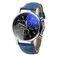 Quaanti 2018 Luxury Fashion Crocodile Faux Leather Mens Analog Watch Watches New Mens Watches Top Brand Luxury (B)