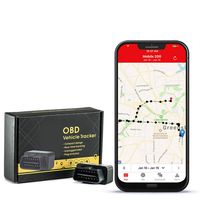 GPS Tracker with no Monthly fee, Realtime OBD GPS Tracker with 1 Year of Service Included - Low Profile Tracker