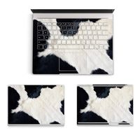 MasiBloom 3 in 1 Body Protective Sticker Decal Full Ultra Thin Laptop Cover Skin for 13.5" 13 inch Microsoft Surface Book 2015 (for 13.5" Surface Book (2015 Released), Decal- Fur Cow)