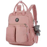 Alliana Travel Laptop Backpack Multi-Pocket Computer Bag Outdoor Waterproof Large Capacity Diaper Bags Doctor Bag School Backpack for Women Men (Pink)