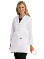 Grey's Anatomy 4481 34" Women's Princess Seam Lab Coat White 3XL