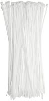 11" White 50lb (1,000 Pack) Zip Ties, Choose Size/Color, By Bolt Dropper