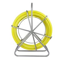 ECO-WORTHY Fish Tape Fiberglass 6MM 425FT Reel Wire Cable Running Rod Duct Rodder Fishtape Puller
