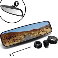 14" Wide Rear View Center Mirror, ISSYAUTO High-Definition UTV Mirror with Ball Mount Compatible with Polaris RZR 800 1000 S 900 XP 1000, Kawasaki