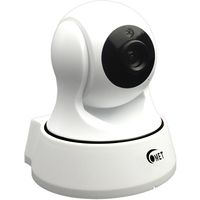 TT-Createch Dome Pan Tilt Wireless IP Camera, Security Camera with Two Way Audio Night Vision/Memory Card Slot/Plug/Play for Baby/Elder/Pet/Nanny/Garage/Office Monitor (White)