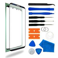 Original Galaxy S8 Screen Replacement, Front Outer Lens Glass Screen Replacement Repair Kit for Samsung Galaxy S8 G950 Series (Galaxy S8 5.8'- Black)