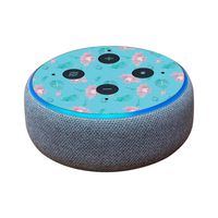 MightySkins Skin Compatible with Amazon Echo Dot (3rd Gen) - Water Flowers | Protective, Durable, and Unique Vinyl Decal Wrap Cover | Easy to Apply, Remove, and Change Styles | Made in The USA