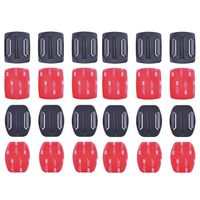 3M Adhensive Tape Kit by HOLACA, 6pcs Flat +6pcs Curved 3M Adhesive Mounts accessories FOR GOPRO HERO 3 4 5 6 7 + Hero Session