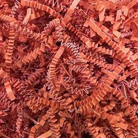 Black Cat Avenue 1 LB Orange Crinkle Cut Paper Shred Filler for Gift Wrap and Basket Filler