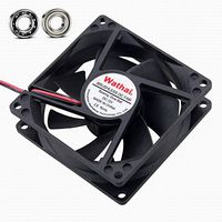 Wathai 80x80x25mm 80mm Ball Bearing 12V 0.35A 4500RPM DC Brushless Case Cooling Fan