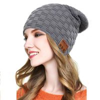 Beanie with Bluetooth, Version 4.2 Bluetooth Beanie Built in Stereo Headphone Headset Speaker for Women, Men Winter Outdoor Sports and Warmth(Grey)