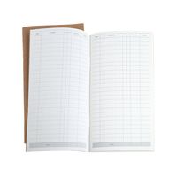 Kraft Paper Notebook Account Book Dot Journal Diary Memo Blank Page Stationery