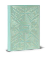 High Note 2020 Planner - Softcover Day Planner 18-Month - Daily Weekly Monthly Planner Yearly Agenda Organizer: July 2019 - December 2020 Mint Geometric in Gold 5.75" x 7.75"