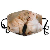 Hongclever Mouth Masks Shar Pei Dogs Reusable Washable Earloop Mask,Face Cover for Outdoor Sun Anti Dust Allergy