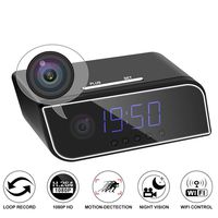 YASSUN Spy Clock Camera, 1080p VCR Wi-Fi IP Wireless Hidden Camera, for Indoor Real-Time Security Monitoring, Motion Detection Clock Camera