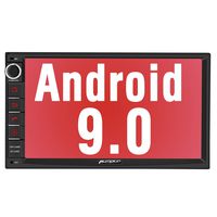 PUMPKIN Android 9.0 Car Stereo Double Din with GPS, WiFi, 1s Fastboot, Support Android Auto, Backup Camera, AUX, USB SD, 7 Inch Touch Screen