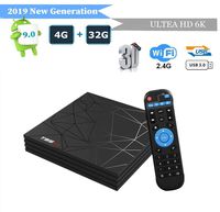 Android 9.0 TV Box, Smart Android TV BoxT95 Max 4GB RAM 32GB ROM H6 Quad-Core Cortex-A53 Mali-T720MP2 Media Player Support 6K H.265 100M LAN Internet 2.4GHz WiFi 3D Set Top Box with USB 3.0