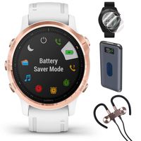Garmin Fenix 6S PRO GPS Smartwatch (010-02159-10) + Wireless Sport Earbuds & More