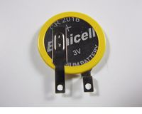 1x CR2016 with 5mm Tabs/Pins Eunicell Lithium Battery 3V CMOS BIOS Backup