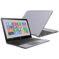 Mightyskins Skin Compatible with Hp Envy X360 15z 15" (2016) - Solid Gray | Protective, Durable, and Unique Vinyl Decal Wrap Cover | Easy to Apply, Remove, and Change Styles | Made in The USA
