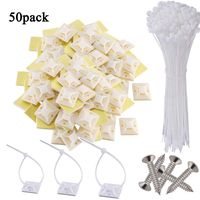 Adhesive Cable Clips Wire Clips Cable Wire Management Wire Cable Holder Clamps Cable Tie Holder for Car, Office and Home