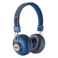 House of Marley Positive Vibration 2 Wireless Bluetooth On Ear Headphones, Denim