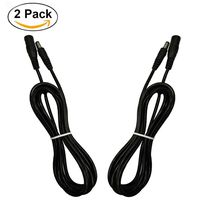 6ft DC 12V Plug Connector Power Adapter Extension Cable 2.1 × 5.5mm 20AWG Cord for CCTV Security Cameras Wireless IP Camera, LED Light Strip, Car, more ( 2 Pack)