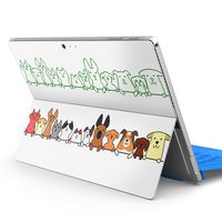 igsticker Ultra Thin Premium Protective Back Stickers Skins Universal Tablet Decal Cover for Microsoft Surface Pro 4/ Pro 2017/ Pro 6(2018) 009565 Dog　Cat　Animal
