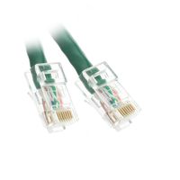 ACL 50 Feet Cat5e RJ45 Bootless Ethernet Patch Cable, Green, 1 Pack