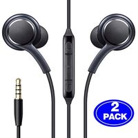 Headphones/Earphones, Sobrilli 3.5mm Aux Wired in-Ear Headphones with Mic and Remote Control Compatible with Galaxy S9 S8 S7 S6 S5 S4 Edge + Note 4 5 6 7 8 9 and More Android Devices(Black)