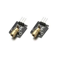 DEVMO 2PCS 5V Sensor Module Board for Arduino AVR PIC KY-008 Laser Transmitter