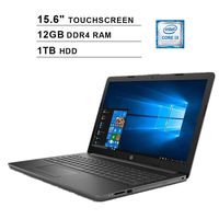 2020 Newest HP Premium Pavilion 15.6 Inch Touchscreen Laptop, Intel Core i3-7100U 2.40 GHz, Intel HD 620, 12GB DDR4 RAM, 1TB HDD, Webcam, DVD, HDMI, WiFi, Bluetooth, Windows 10