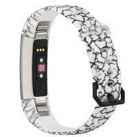 honecumi Floral Pattern Bands Compatible with Fitbit Alta/Alta hr Wristband Replacement Accessory-Exchange Watch Band for Men&Women Colorful Stripe Printing Straps