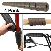 SnakeWrap Foam Protection Wrap - 4 Pack Multi-Purpose Cushioning- Wrap Any Shape - no Adhesive or Glue Brown