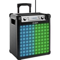 Ion Audio Block Rocker Max-Wireless Rechargeable Speaker with Dynamic Multi-Color Lighting Flash