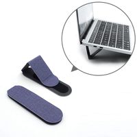 SenseAGE (2pcs-Pack) Foldable & Adjustable Multi-Angle Design Adhesive Flip Stand Holder for Laptop, MacBook, Tablet, Phones - Iris Purple