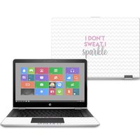 MightySkins Skin for HP Pavilion x360 14" (2017) - I Dont Sweat I Sparkle | Protective, Durable, and Unique Vinyl Decal wrap Cover | Easy to Apply, Remove, and Change Styles | Made in The USA